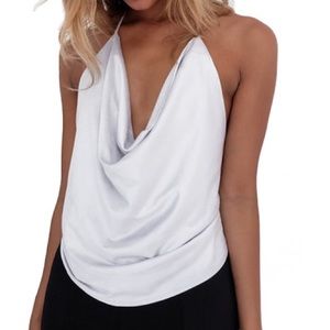 HOT plunging neck tank top